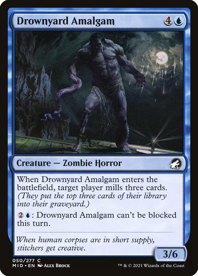 Drownyard Amalgam 50/277 (Innistrad: Midnight Hunt)  - Foil