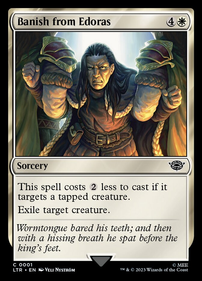 Banish from Edoras 1/281 (Universes Beyond: The Lord of the Rings: Tales of Middle-earth)  - Foil