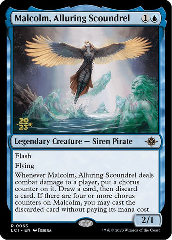 Malcolm Alluring Scoundrel 63s/138 (Prerelease Cards)  - Foil