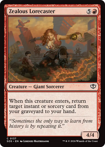 Zealous Lorecaster [Secrets of Strixhaven]