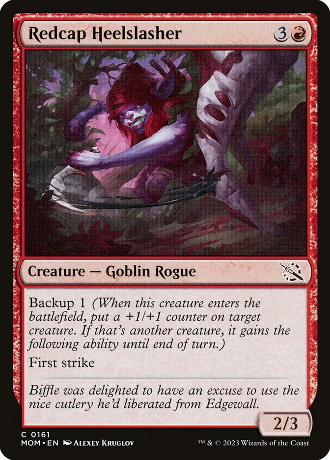 Redcap Heelslasher 161/291 (March of the Machine)  - Foil