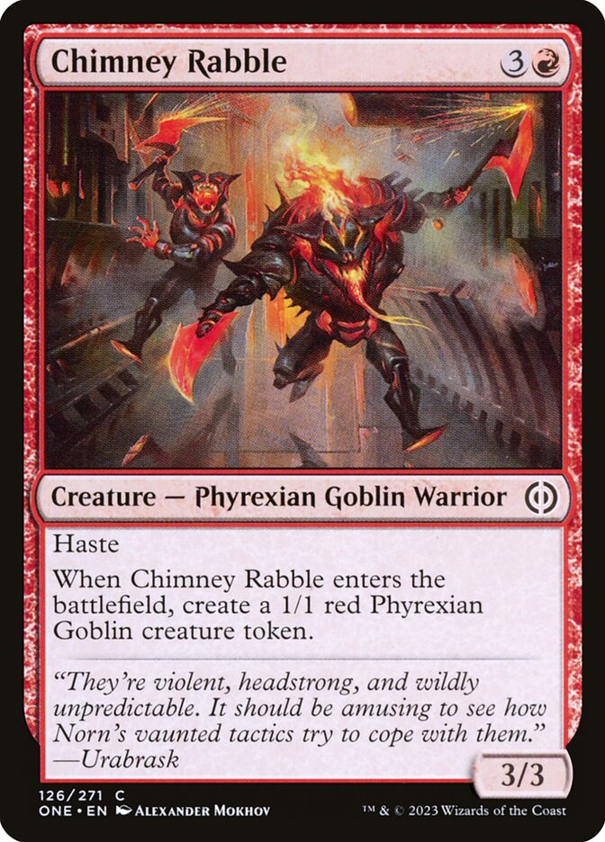 Chimney Rabble 126 (Phyrexia: All Will Be One)  - Foil