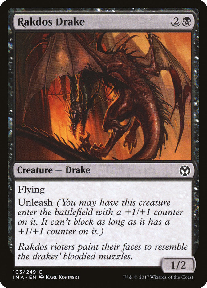 Rakdos Drake 103/249 (Iconic Masters) 