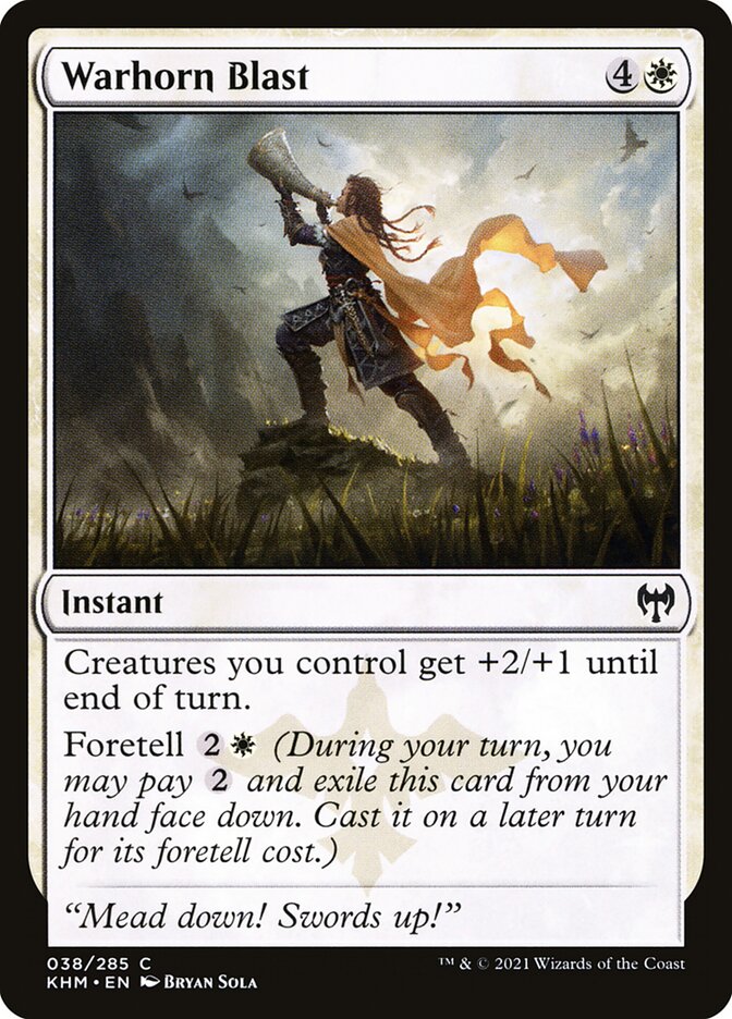 Warhorn Blast 38/285 (Kaldheim)  - Foil