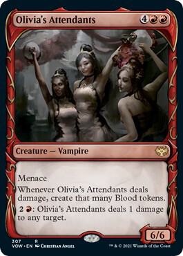 Olivias Attendants Showcase 307/277 (Innistrad: Crimson Vow)  - Foil
