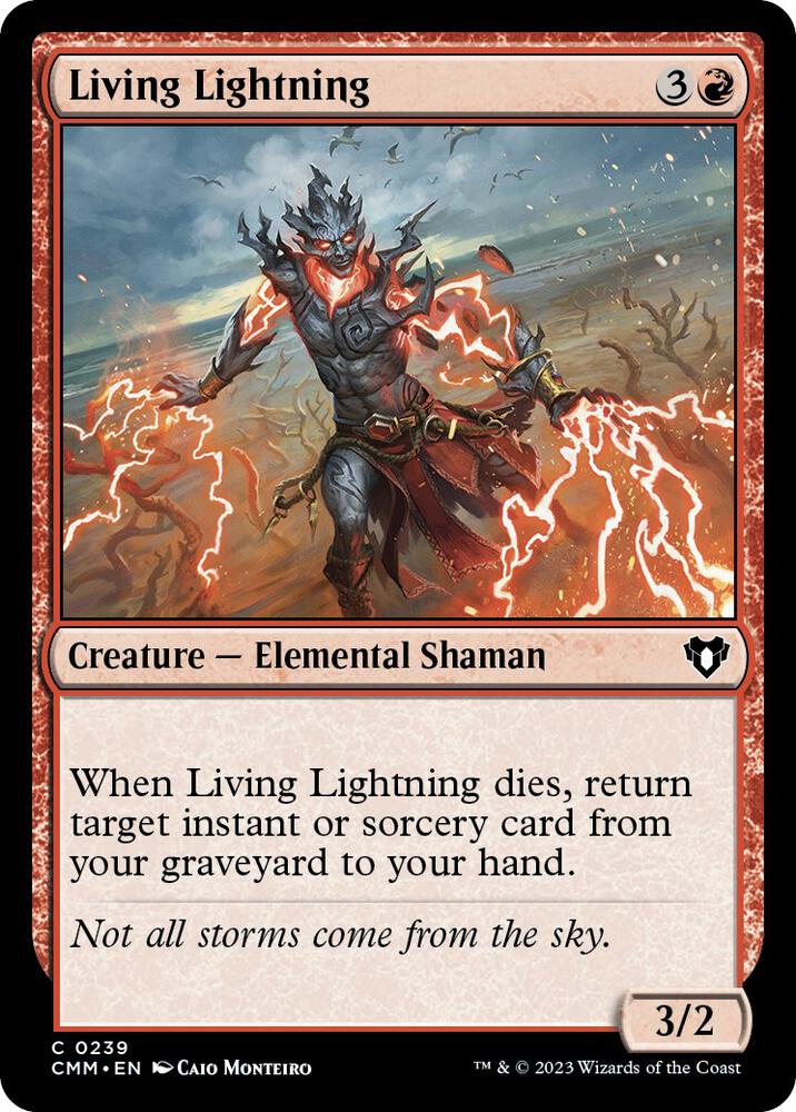 Living Lightning 239/451 (Commander Masters)  - Foil