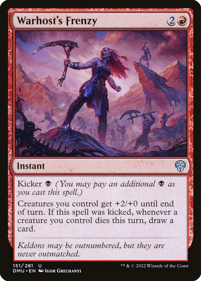 Warhost's Frenzy 151/281 (Dominaria United) 