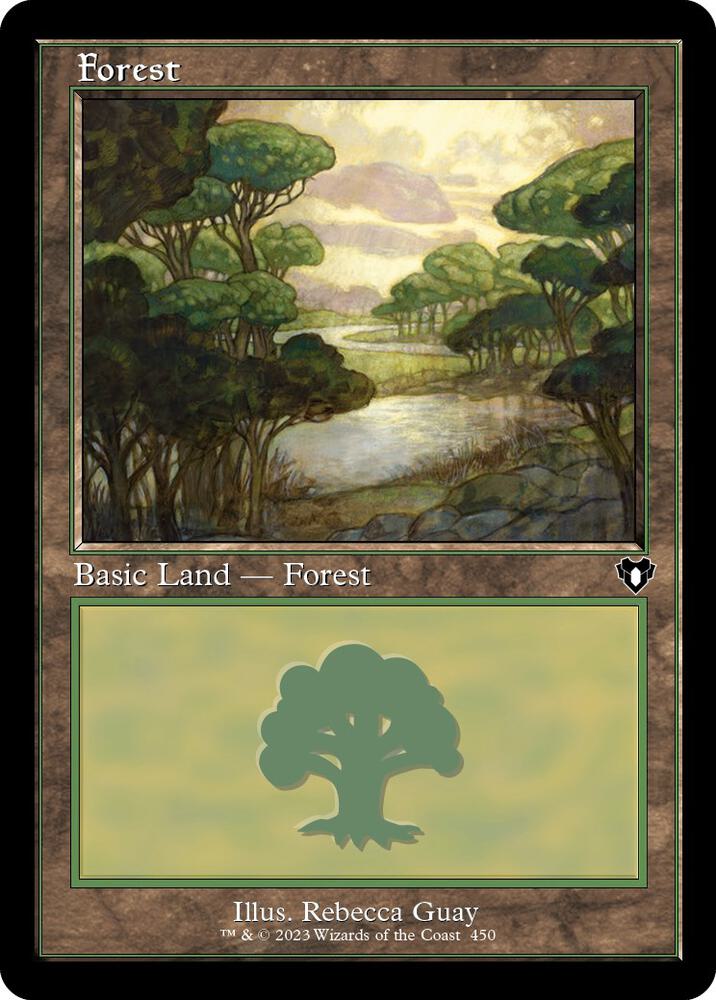 Forest 450/451 (Commander Masters)  - Retro Foil