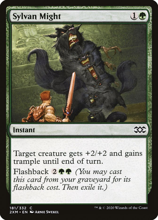 Sylvan Might 181/332 (Double Masters)  - Foil