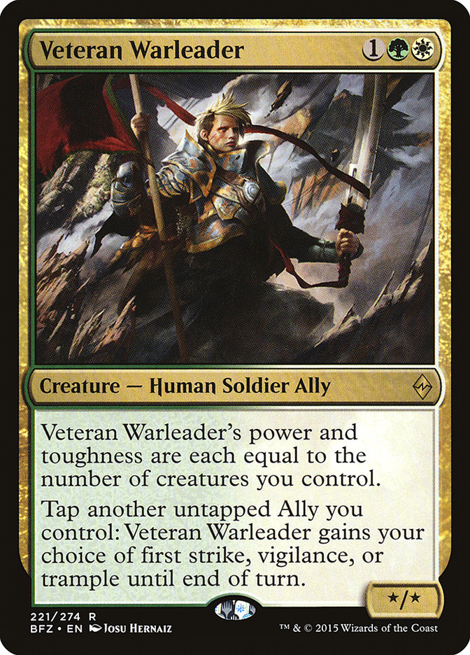 Veteran Warleader 221 (Battle for Zendikar) 