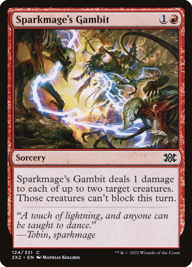 Sparkmage's Gambit 124/331 (Double Masters 2022)  - Foil