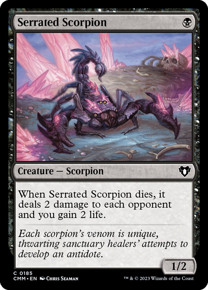 Serrated Scorpion 185/451 (Commander Masters) 