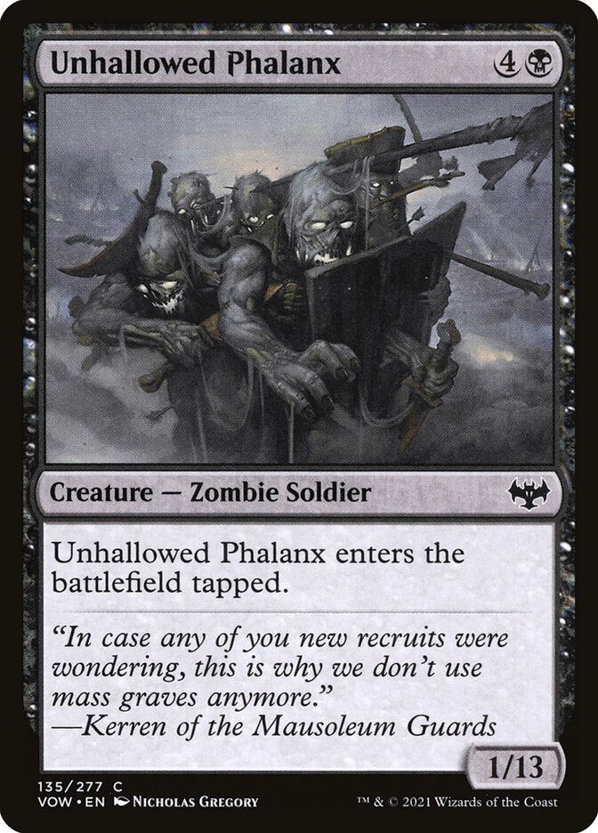 Unhallowed Phalanx 135/277 (Innistrad: Crimson Vow)  - Foil