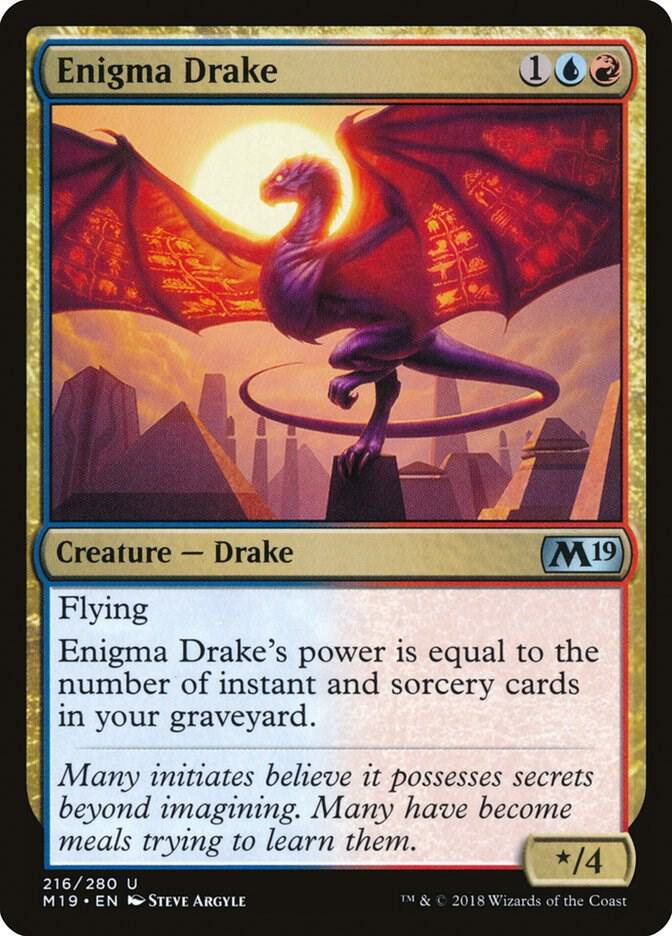 Enigma Drake 216/280 (Core Set 2019)  - Foil