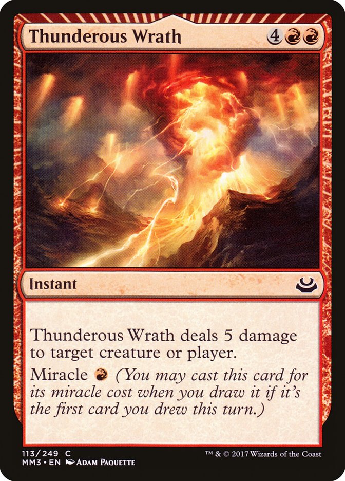 Thunderous Wrath 113/249 (Modern Masters 2017) 