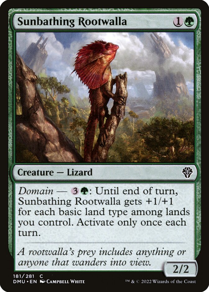 Sunbathing Rootwalla 181/281 (Dominaria United)  - Foil