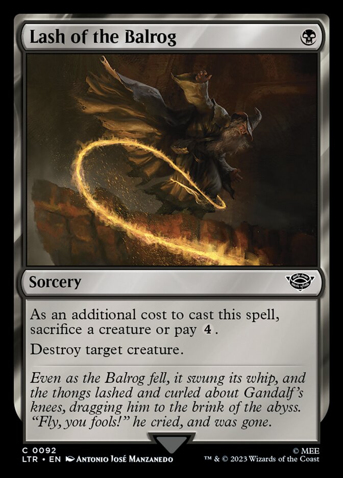 Lash of the Balrog 92/281 (Universes Beyond: The Lord of the Rings: Tales of Middle-earth)  - Foil