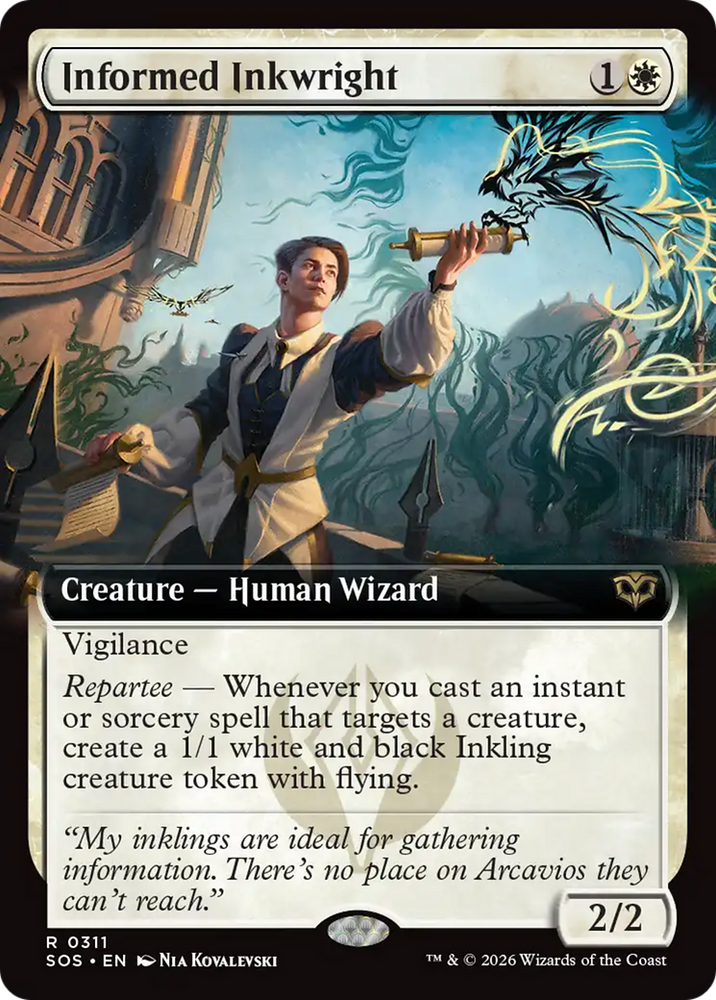 Informed Inkwright (Extended Art) [Secrets of Strixhaven]
